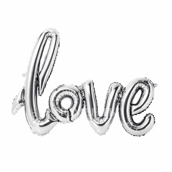 Надпись "Love" серебро, 90см