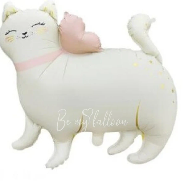 Шар из фольги "Кошка бежевая, матовая" 60 см