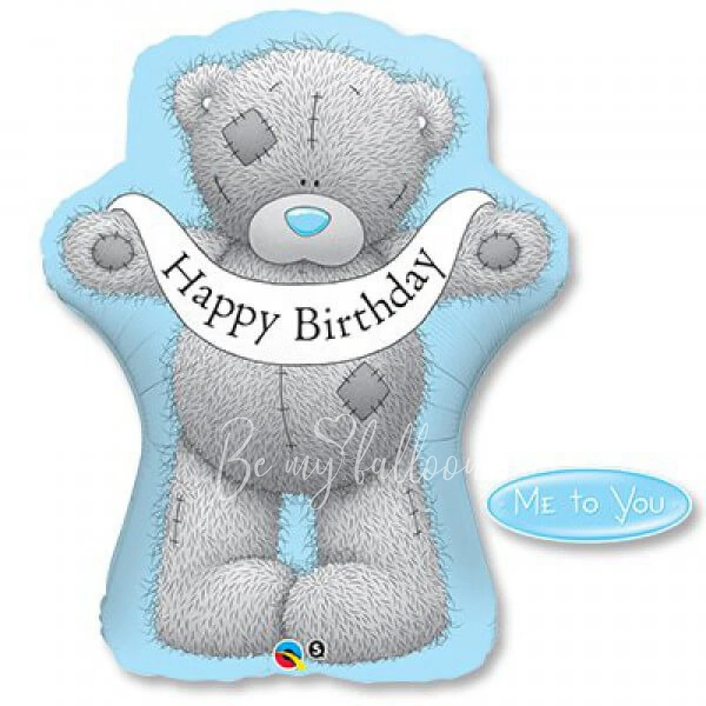 Шар из фольги "Мишка Тедди Me to you happy birthday" 91 см