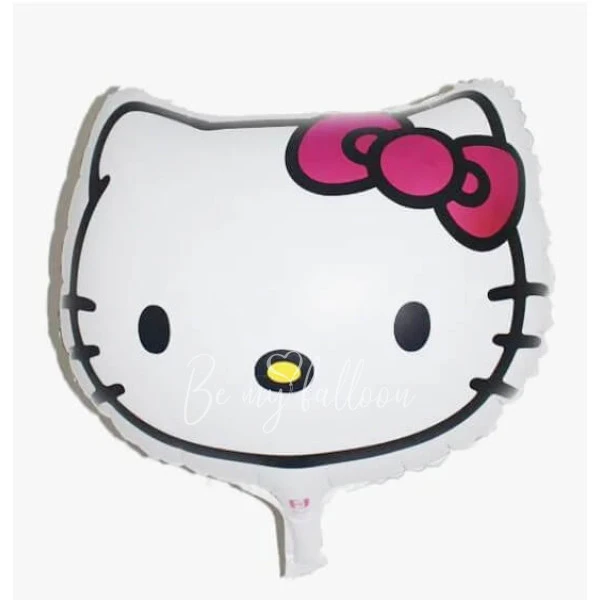 Шар из фольги "Котёнок Hello Kitty, с бантиком" 40см