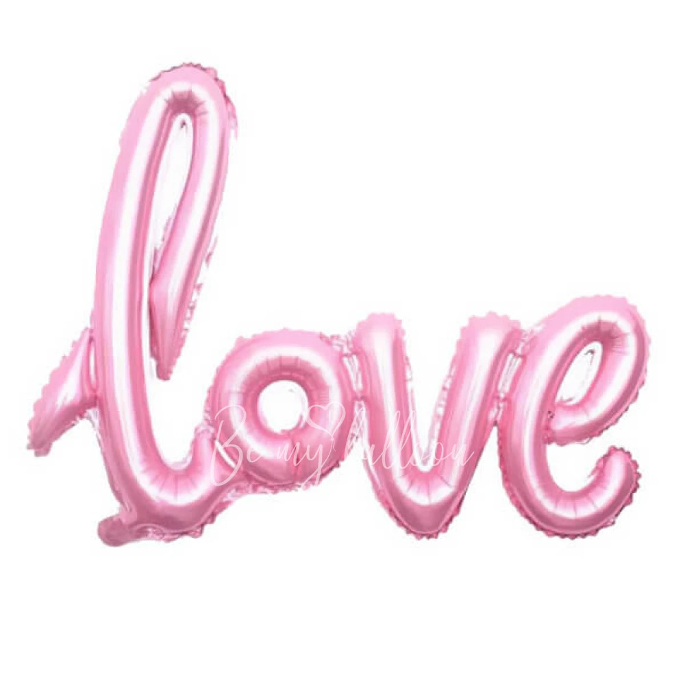 Надпись "Love", розовая, 90см