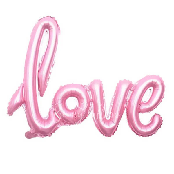 Надпись "Love", розовая, 90см