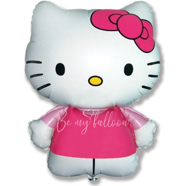 Шар из фольги "Котёнок с бантиком, Hello Kitty" 60 см