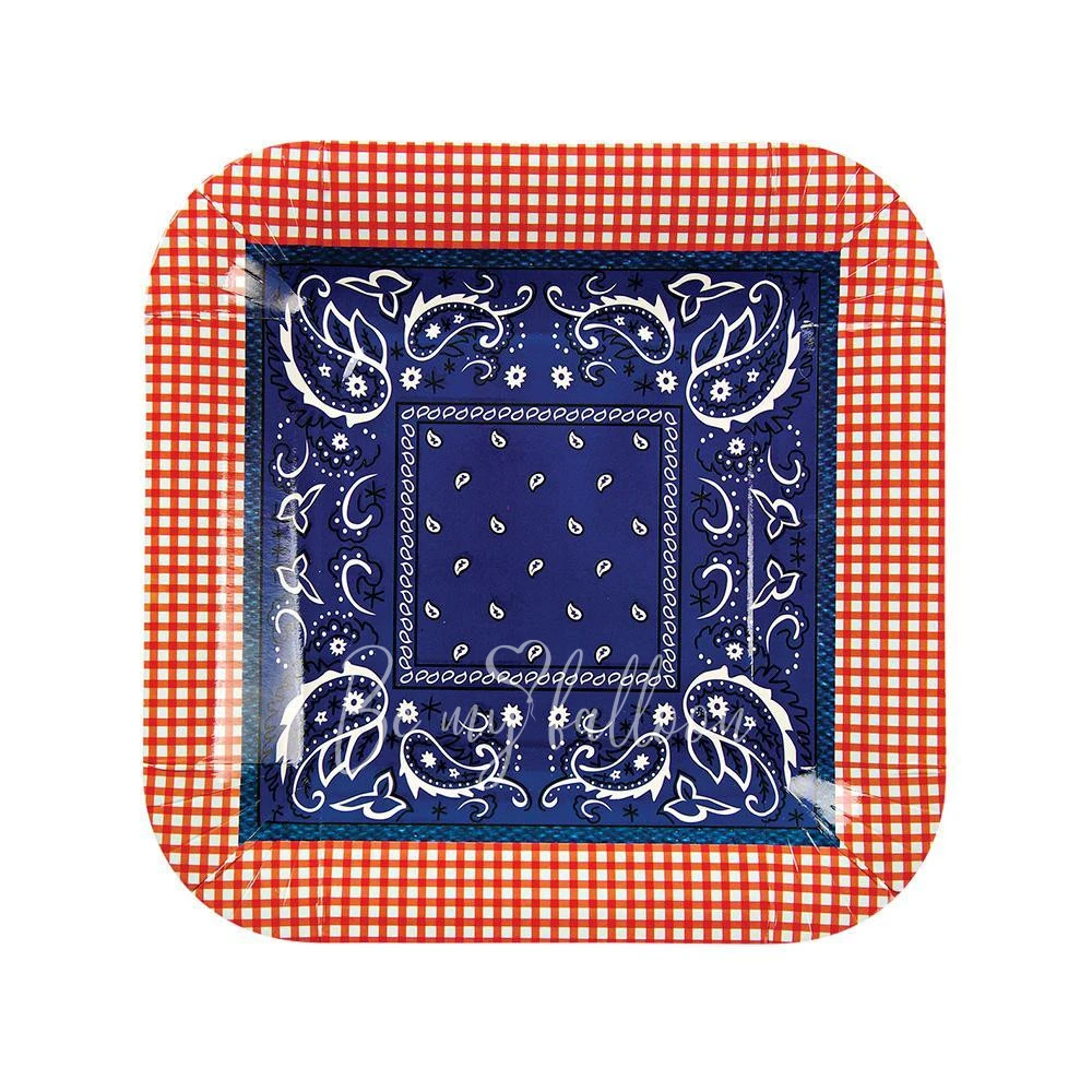 Howdy Cowboy Plates (small)