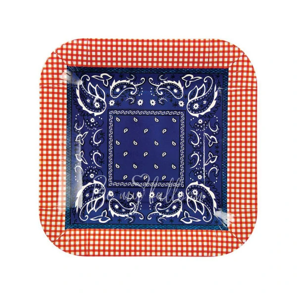 Howdy Cowboy Plates (small)