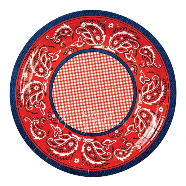 Howdy Cowboy Plates (large)