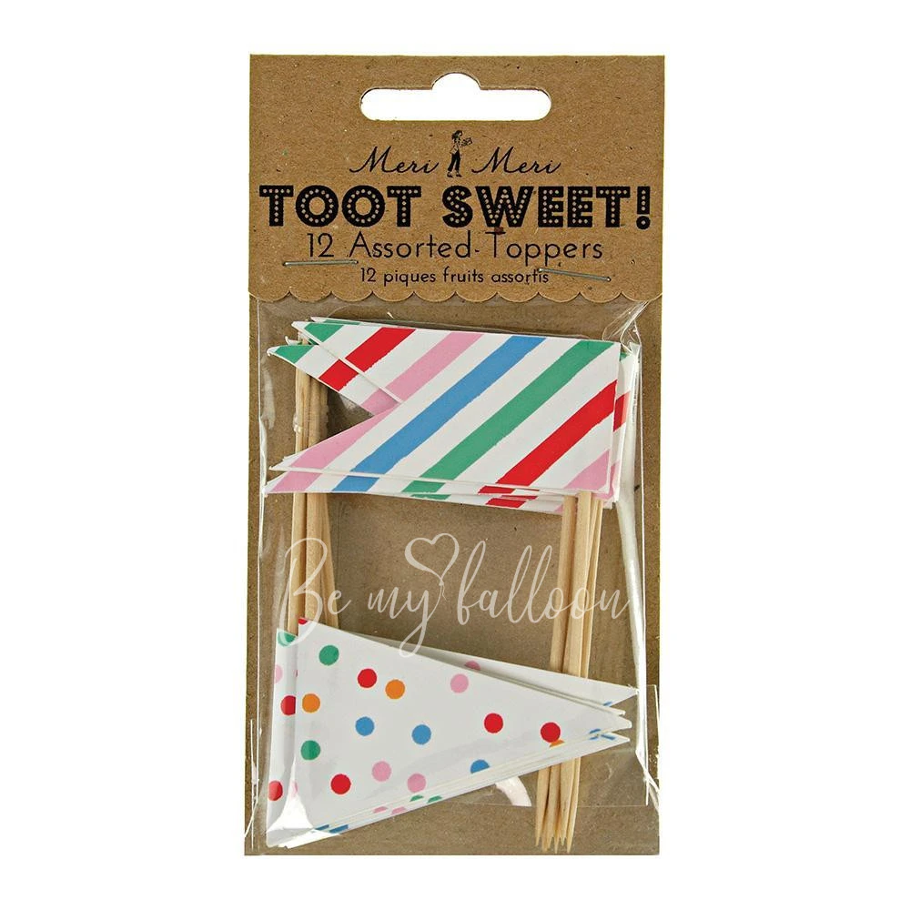Spots & Stripes Flag Cake Toppers