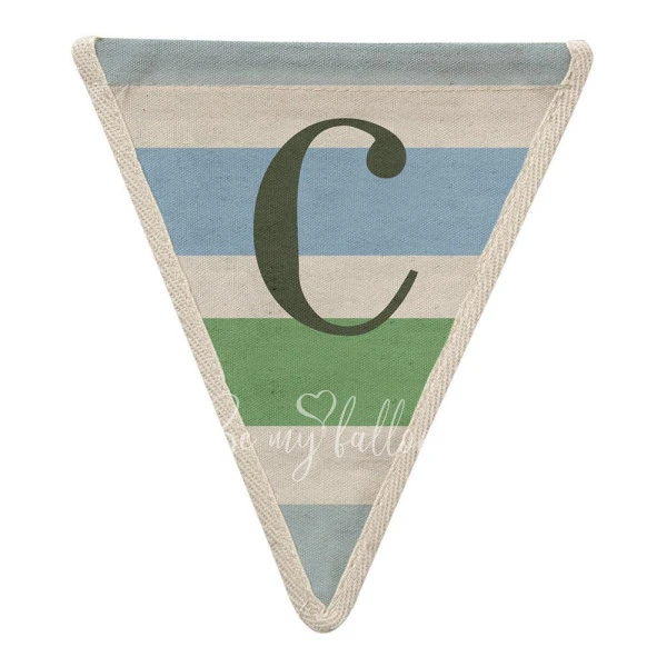 C with Blue Stripes