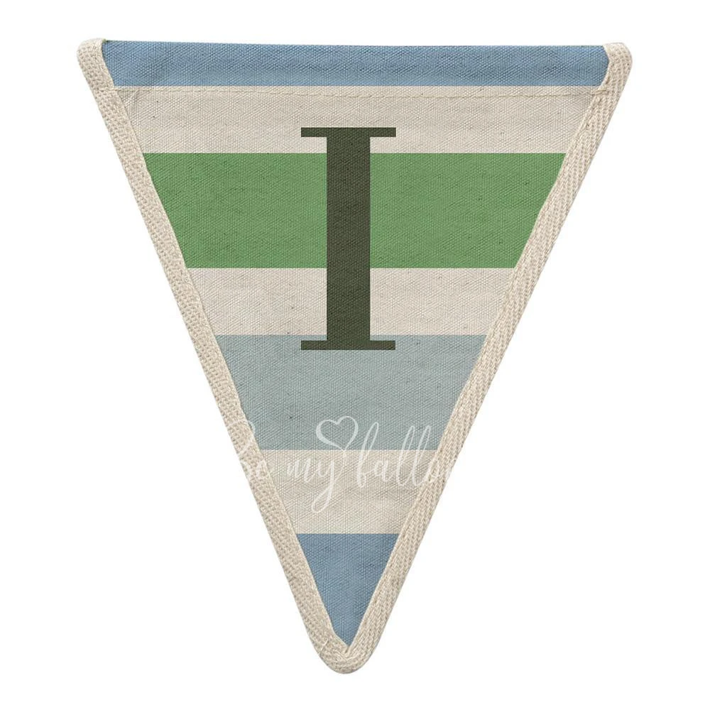 I with Green/Blue Stripes