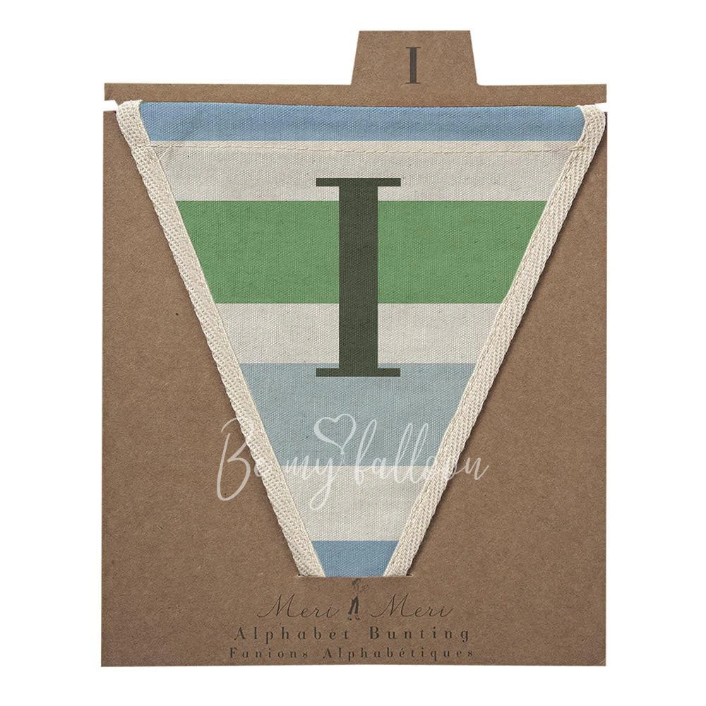 I with Green/Blue Stripes