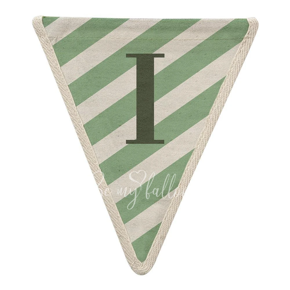 I with Diagonal Stripes