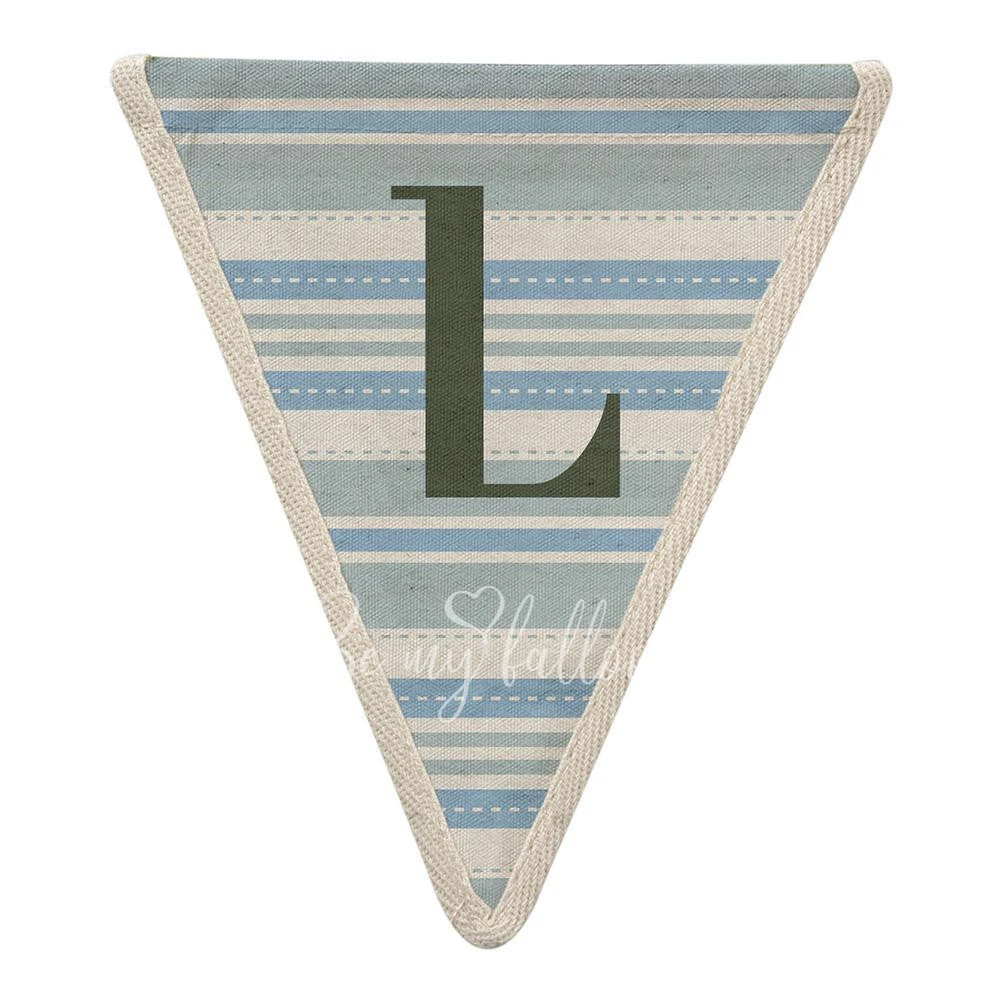 L with Blue Stripes