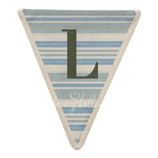 L with Blue Stripes