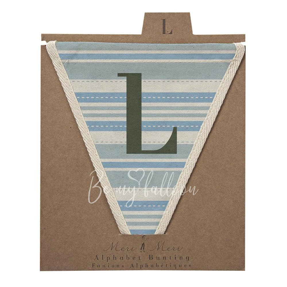 L with Blue Stripes
