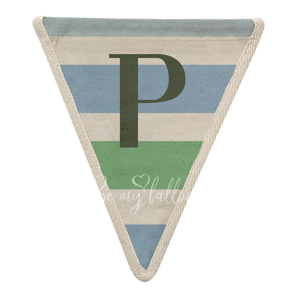 P with Green/Blue Stripes
