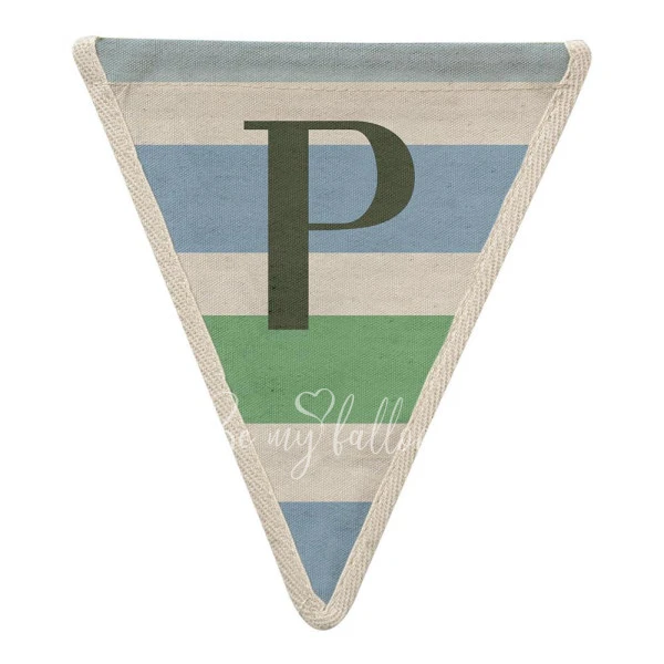 P with Green/Blue Stripes