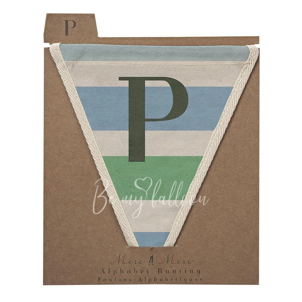 P with Green/Blue Stripes