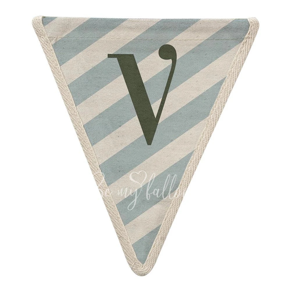 V with Diagonal Stripes