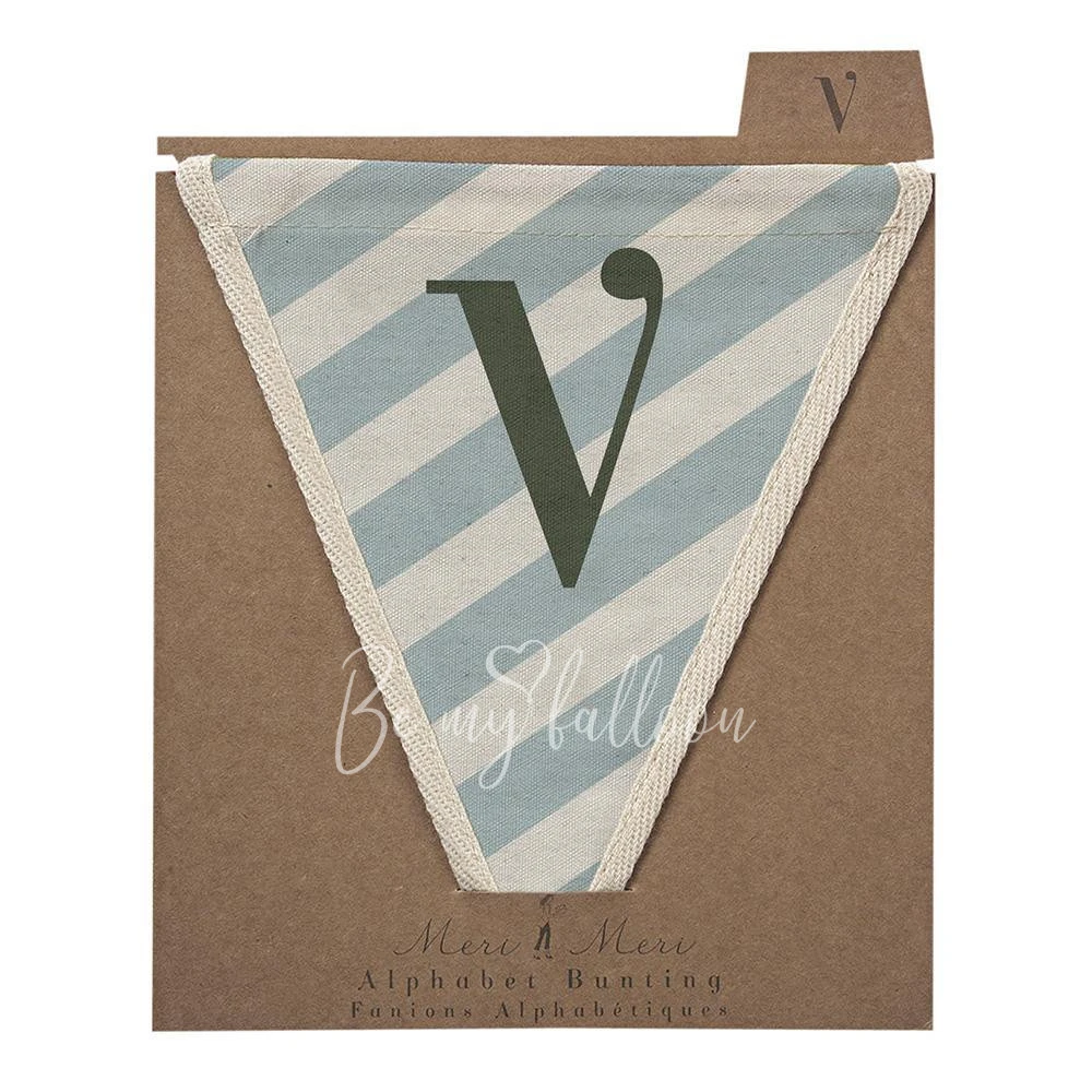V with Diagonal Stripes