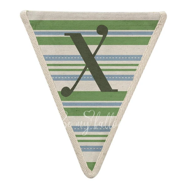 X with Horizontal Stripes