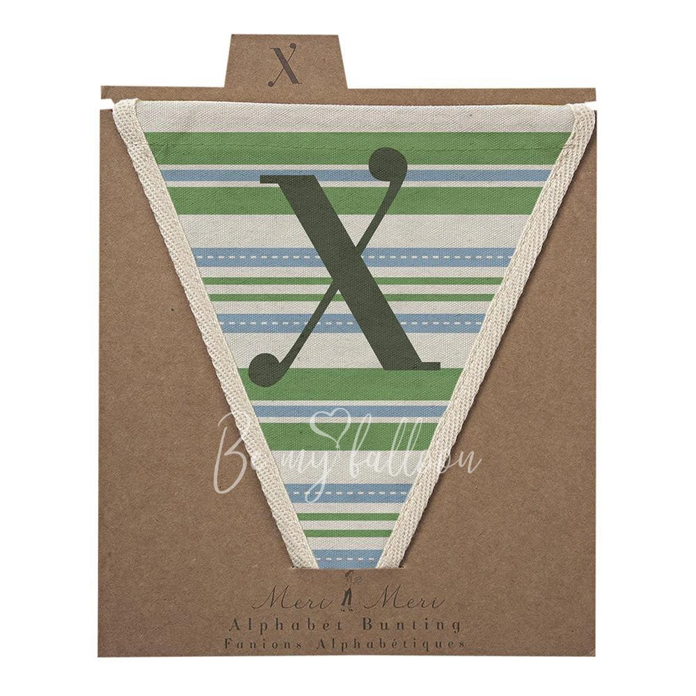 X with Horizontal Stripes