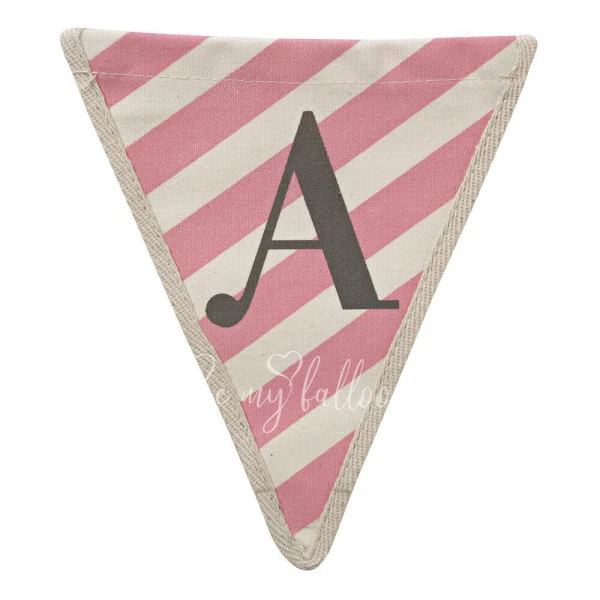 A with Diagonal Stripes