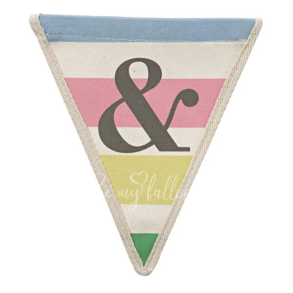 Ampersand with Horizontal Stripes