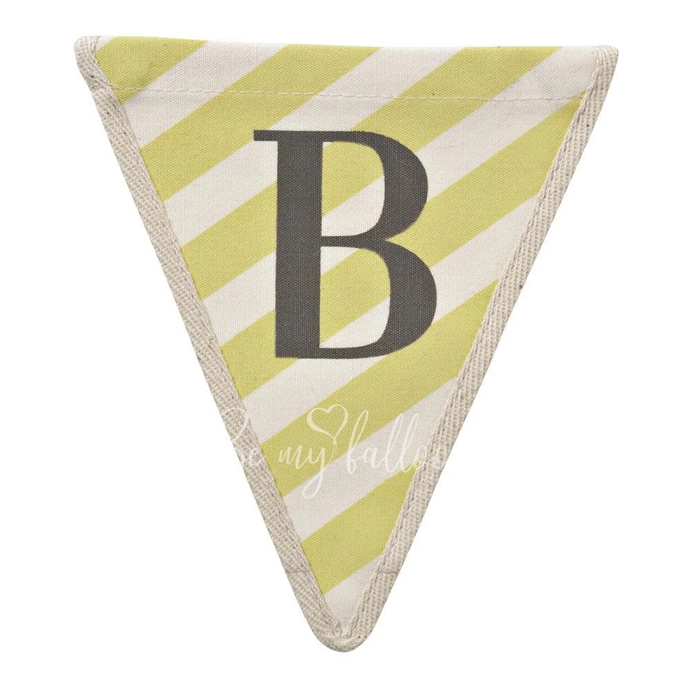 B with Diagonal Stripes