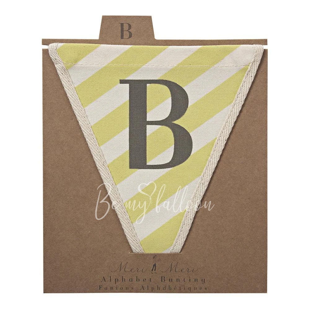 B with Diagonal Stripes