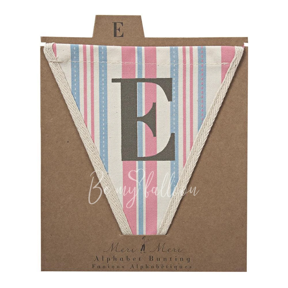 E with Pink Stripes