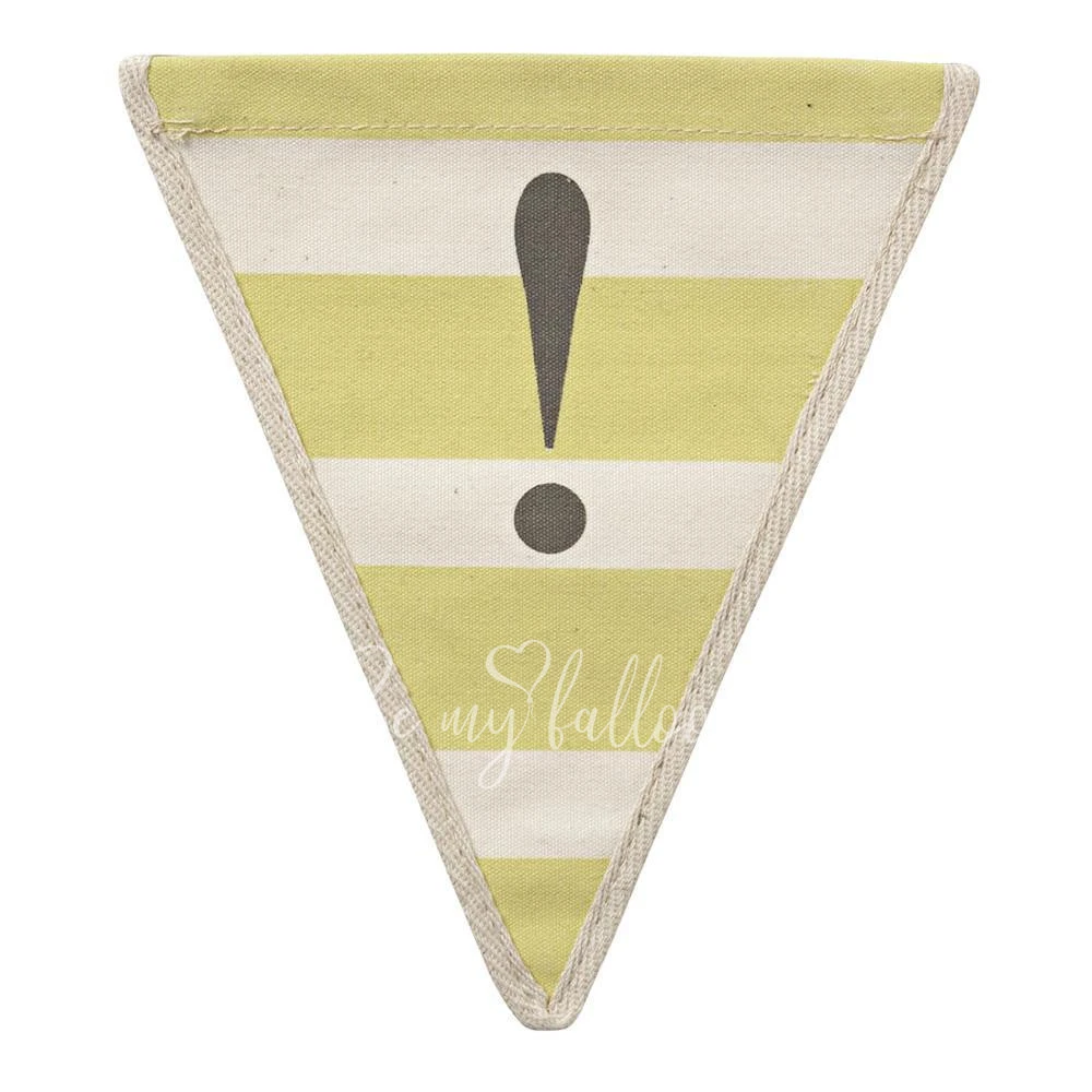 Exclamation Point with Horizontal Stripes