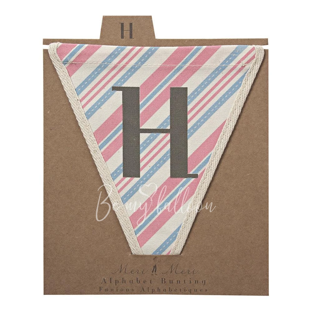 H with Diagonal Stripes