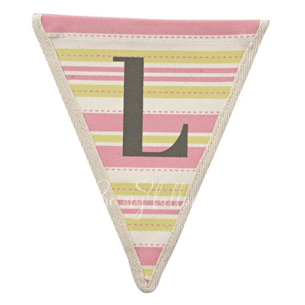 L with Pink Stripes