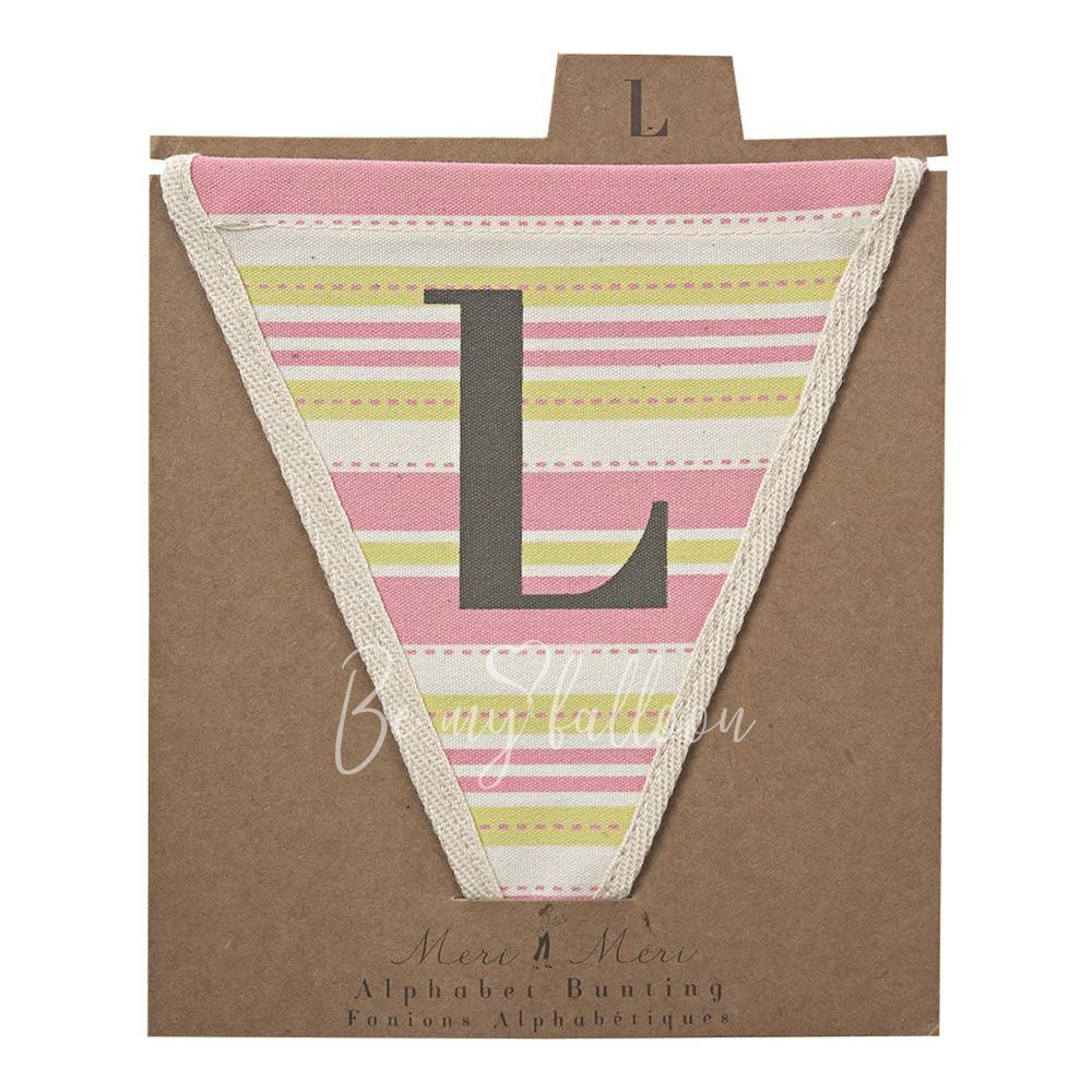 L with Pink Stripes