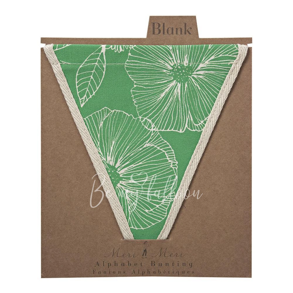 Green Background Florals