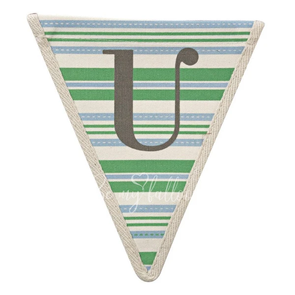 U with Horizontal Stripes