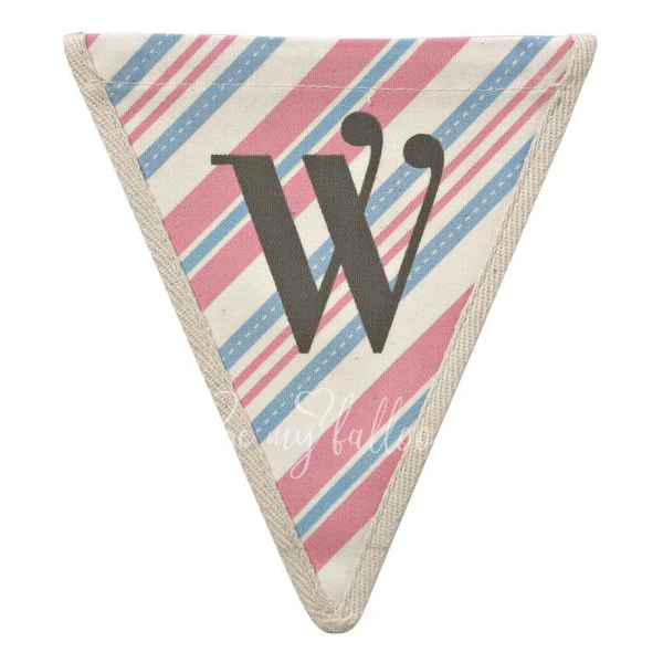 W with Horizontal Stripes