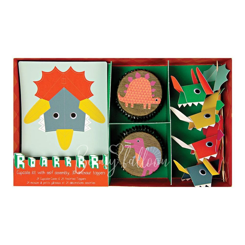 Pop-out Dinosaur Cupcake Kit