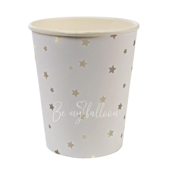 Silver Star Confetti Cups