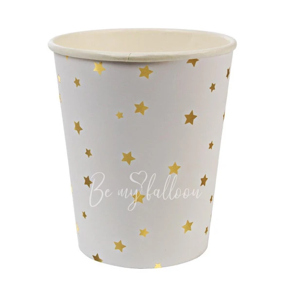 Gold Star Confetti Cups