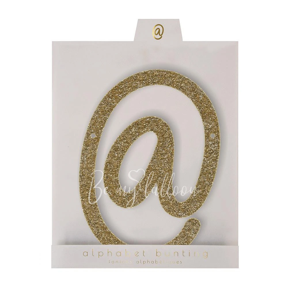 Gold Glitter @ Acrylic Bunting