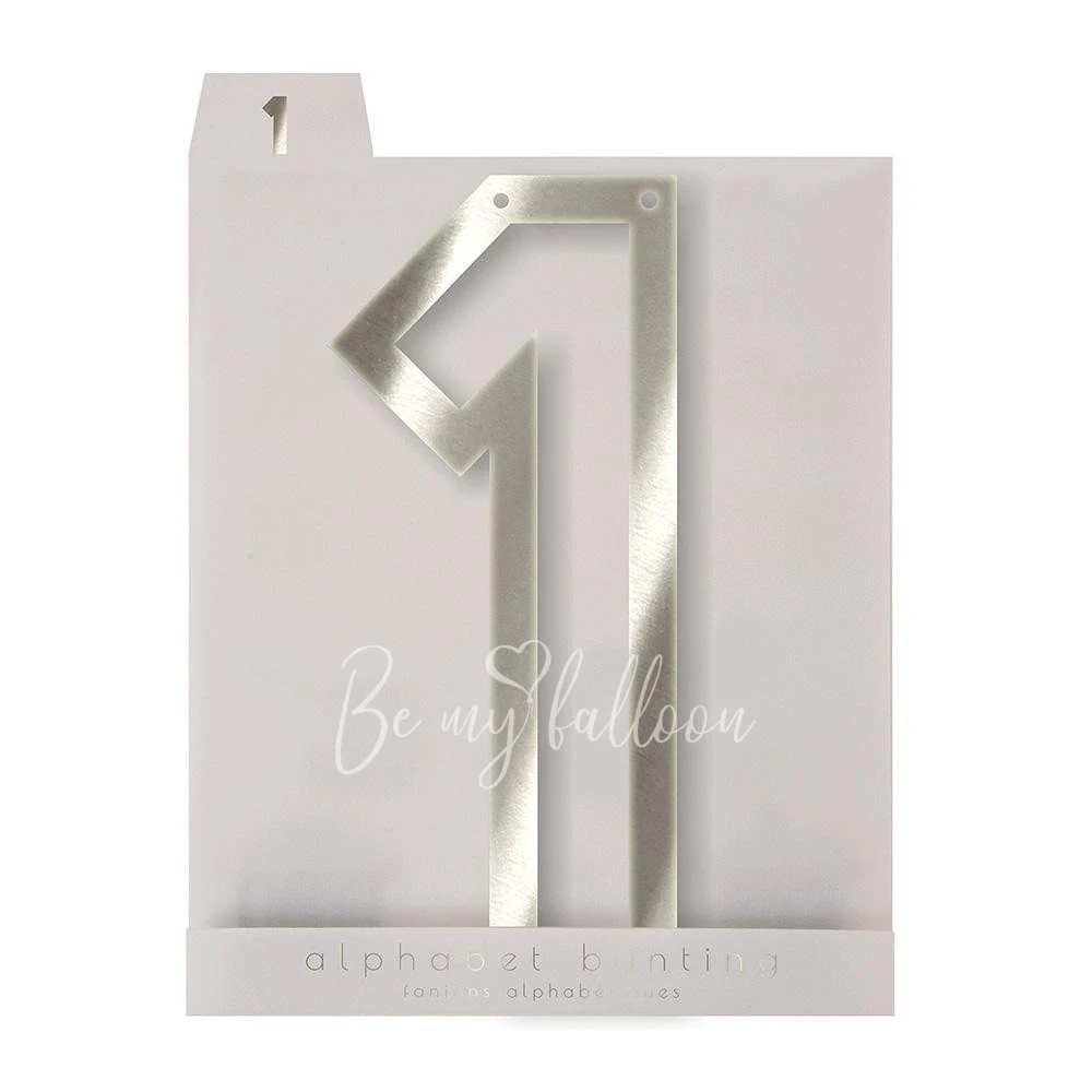 Silver 1 Acrylic Bunting