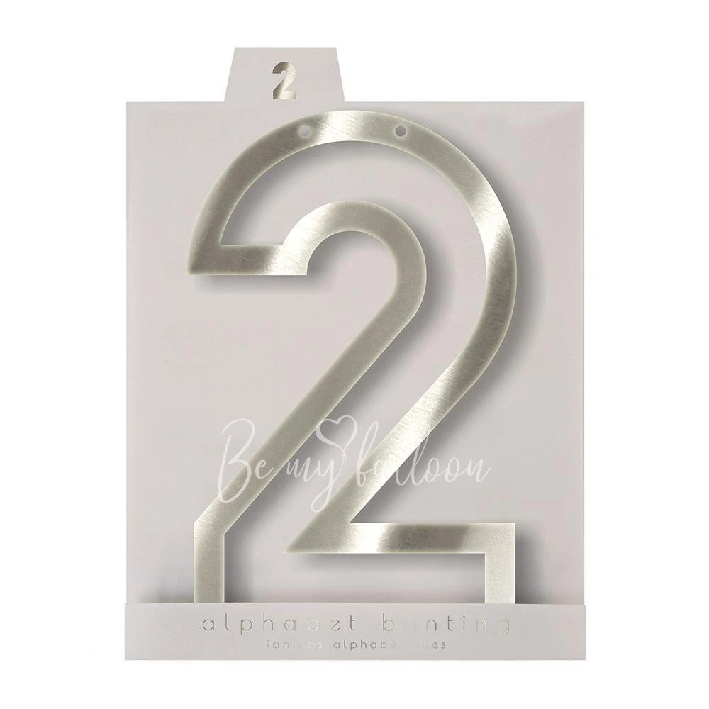 Silver 2 Acrylic Bunting