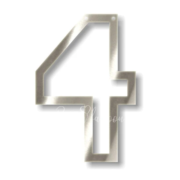 Silver 4 Acrylic Bunting