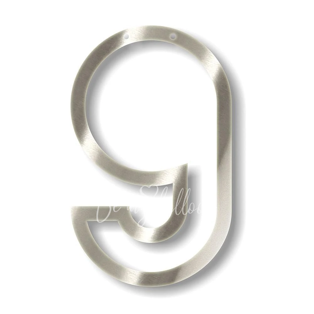 Silver 9 Acrylic Bunting