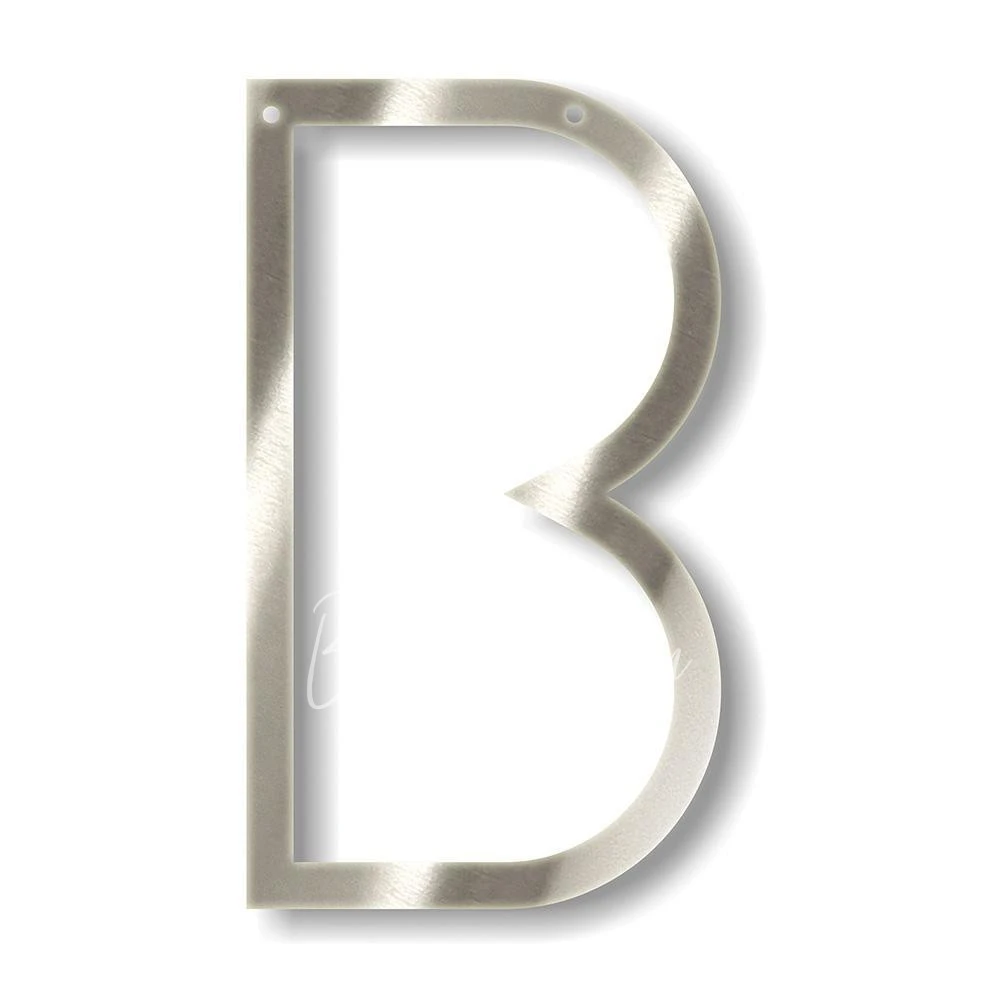 Silver B Acrylic Bunting