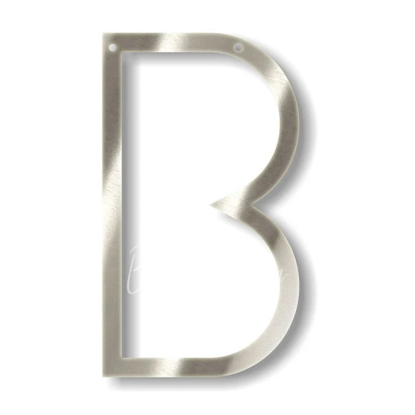 Silver B Acrylic Bunting