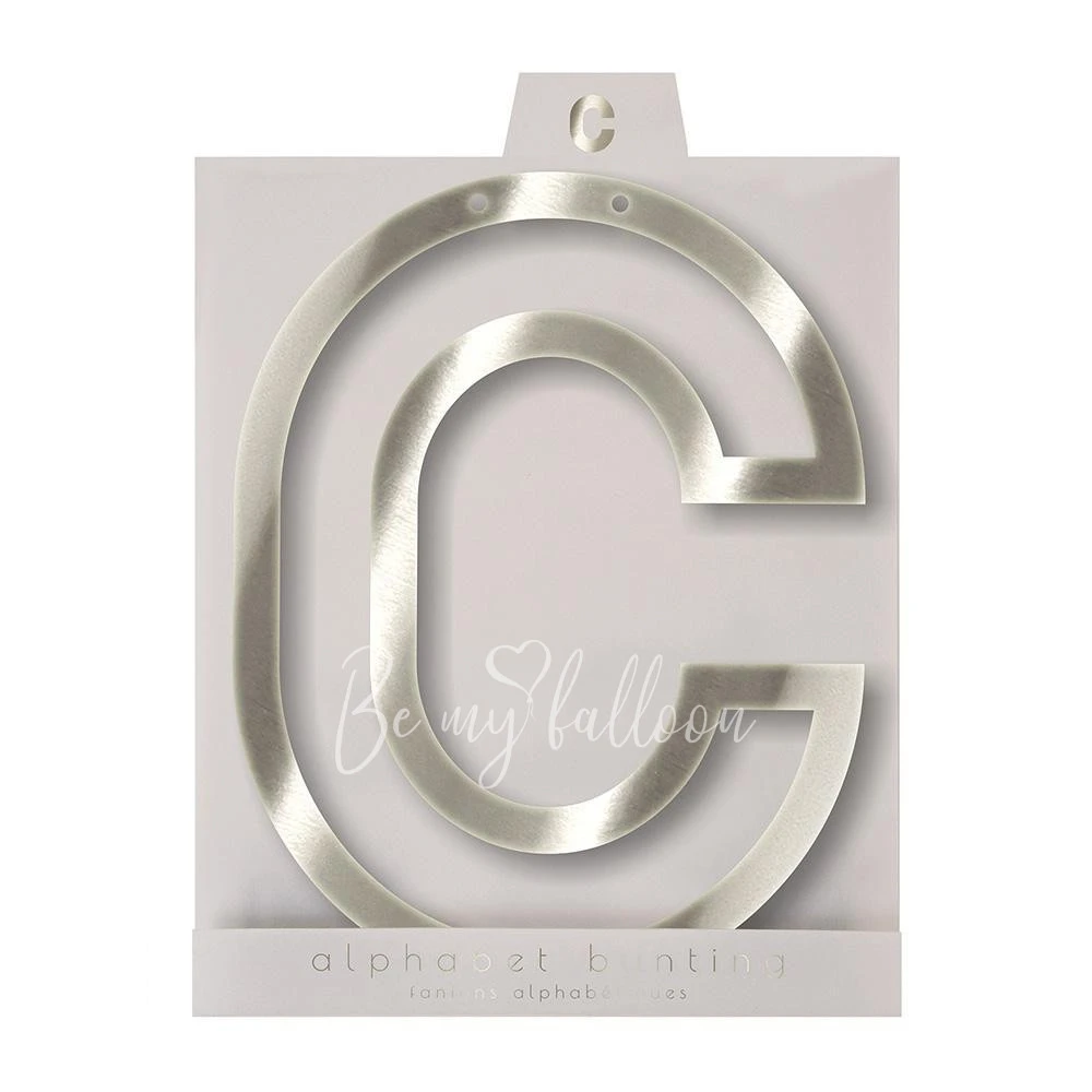 Silver C Acrylic Bunting