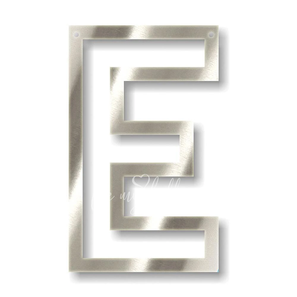 Silver E Acrylic Bunting
