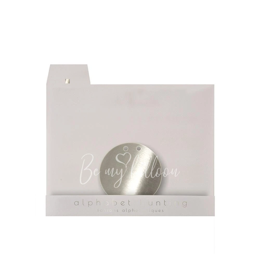 Silver Full Stop Acrylic Bunting